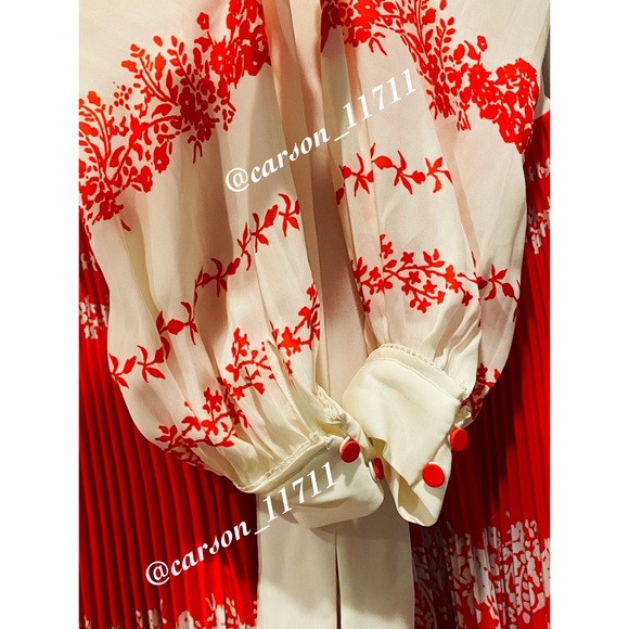 🦄NWT Self Portrait Chiffon Maxi Dress UK10 - Picture 7 of 10